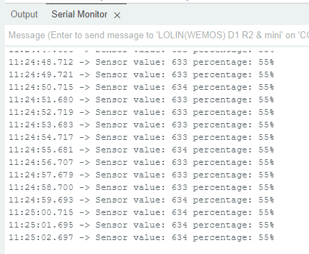 Sinric Pro moisture sensor esp8266 readings