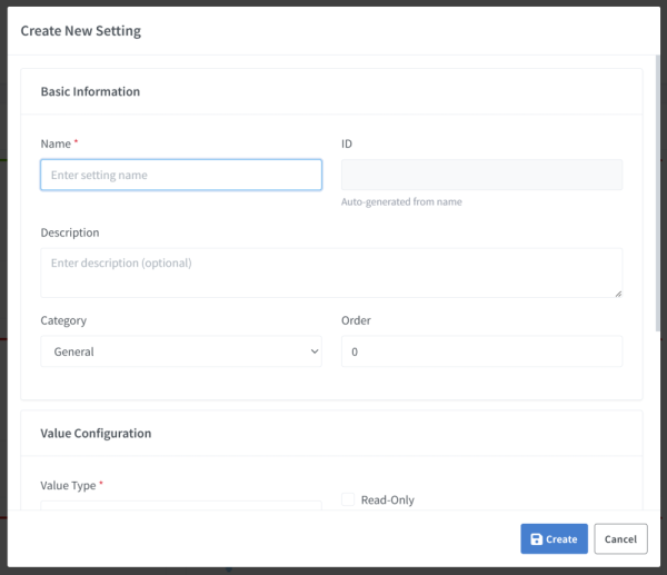 Sinric Pro Settings