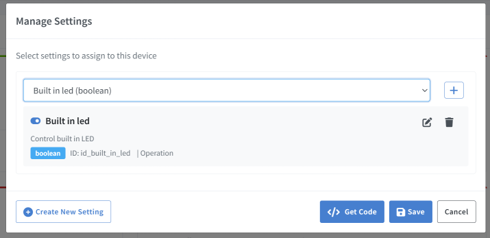 Sinric Pro Settings