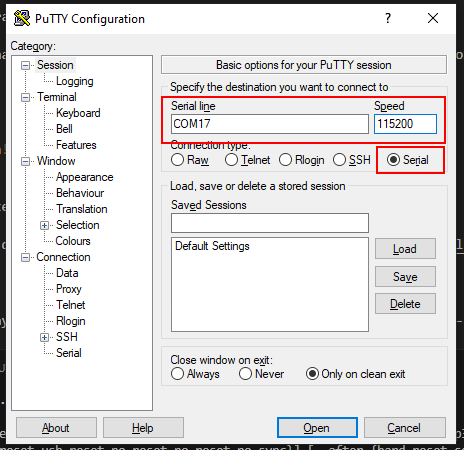 sinricpro micropython putty